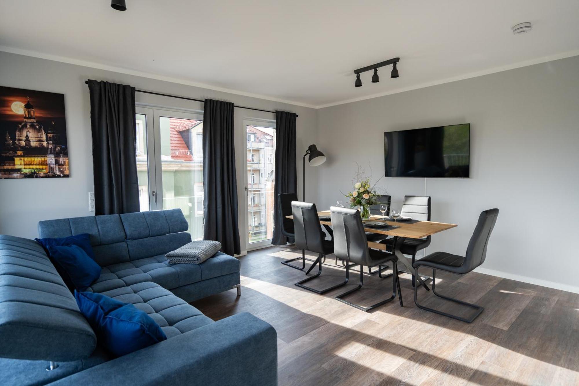 Cozy City Dream Apartment Mit Terrasse Und Parkplatz - 90M² 德累斯顿 外观 照片